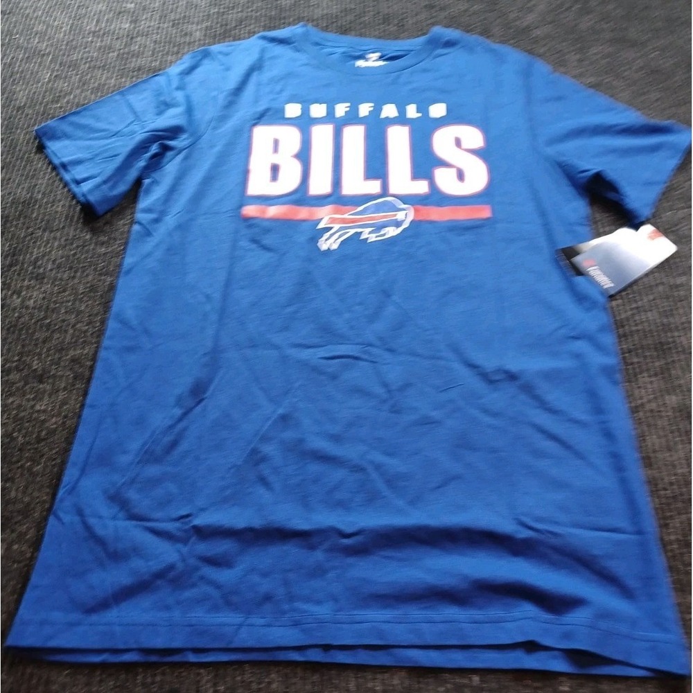 Fanatics NFL Buffalo Bills Football Blue T Shirt‎ Unisex Adult Large - NWT
